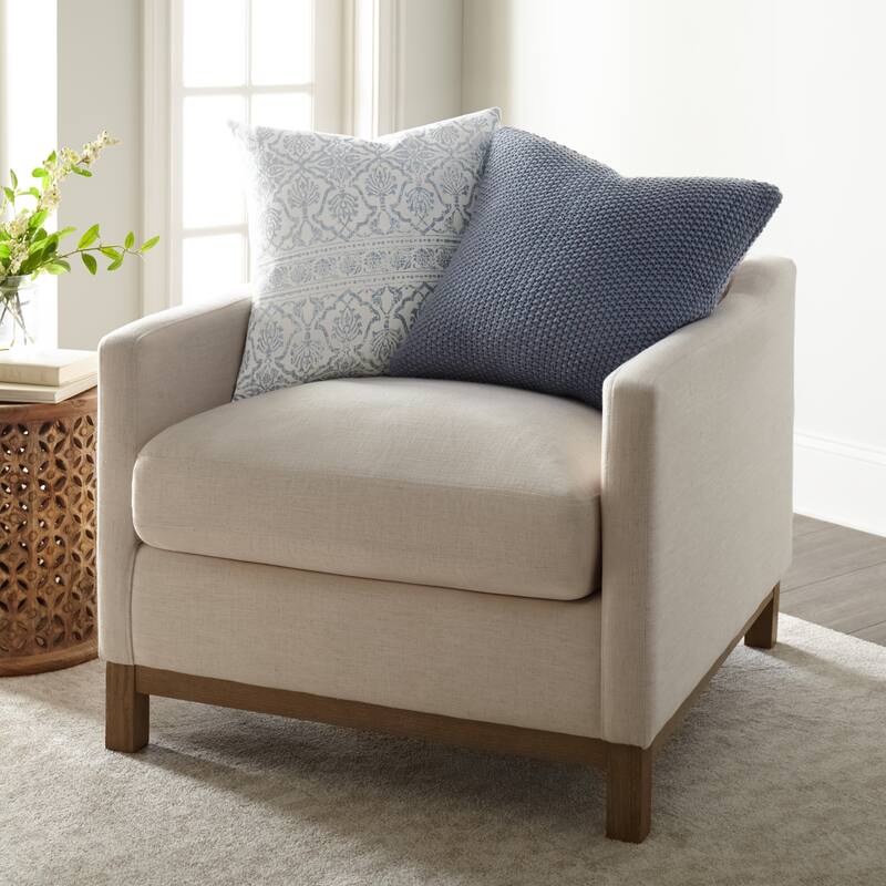 Seed Stitch Knit Acrylic Decor Throw Pillow