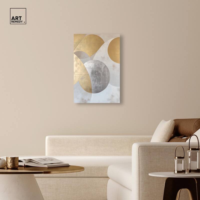 Golden Orb I Canvas by Art Remedy, Gallery Wrapped
