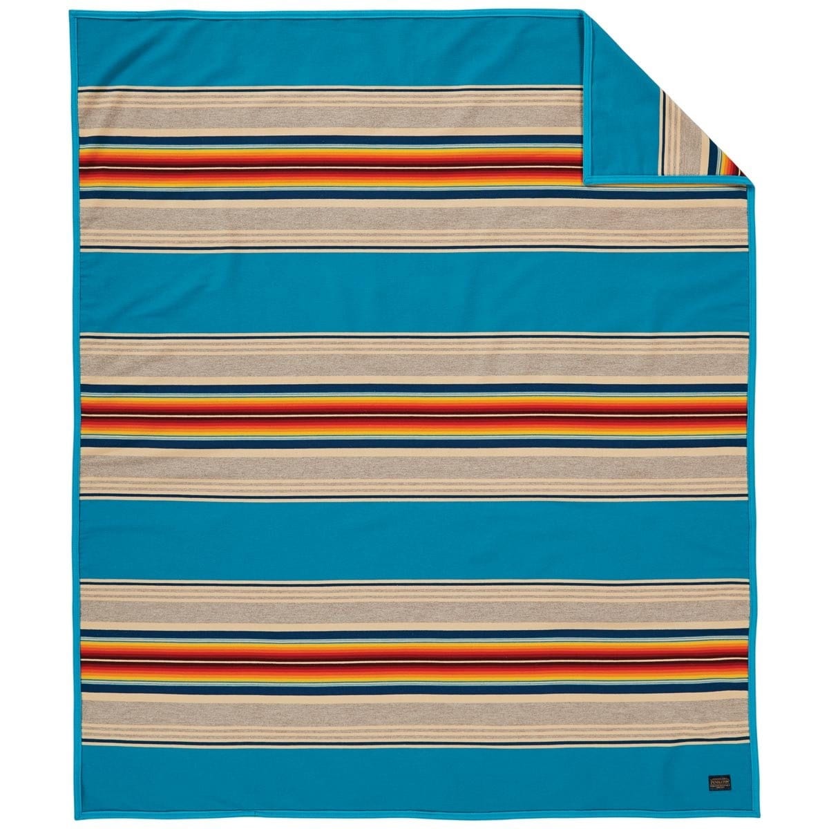 Pendleton Serape Turquoise Blanket - Overstock - 20718823