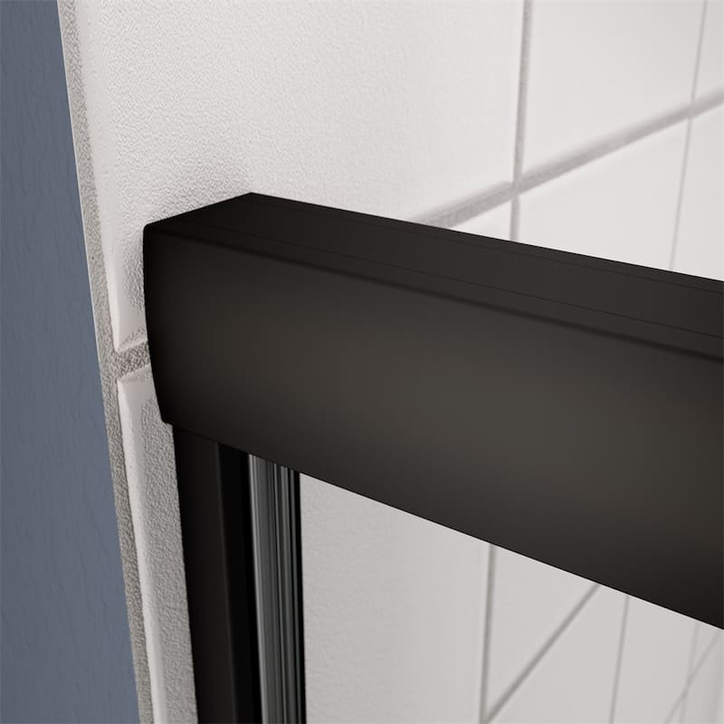 Bathroom Shower Sliding Door with 1/4" Tempered Glass