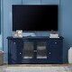 preview thumbnail 22 of 27, Rectangle TV Stand for TV up to 65in with 4 Doors Navy