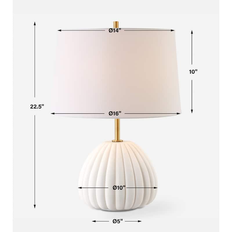 Uttermost Lynna Ivory Table Lamp - 22.5'' H X 16'' W X 16'' D