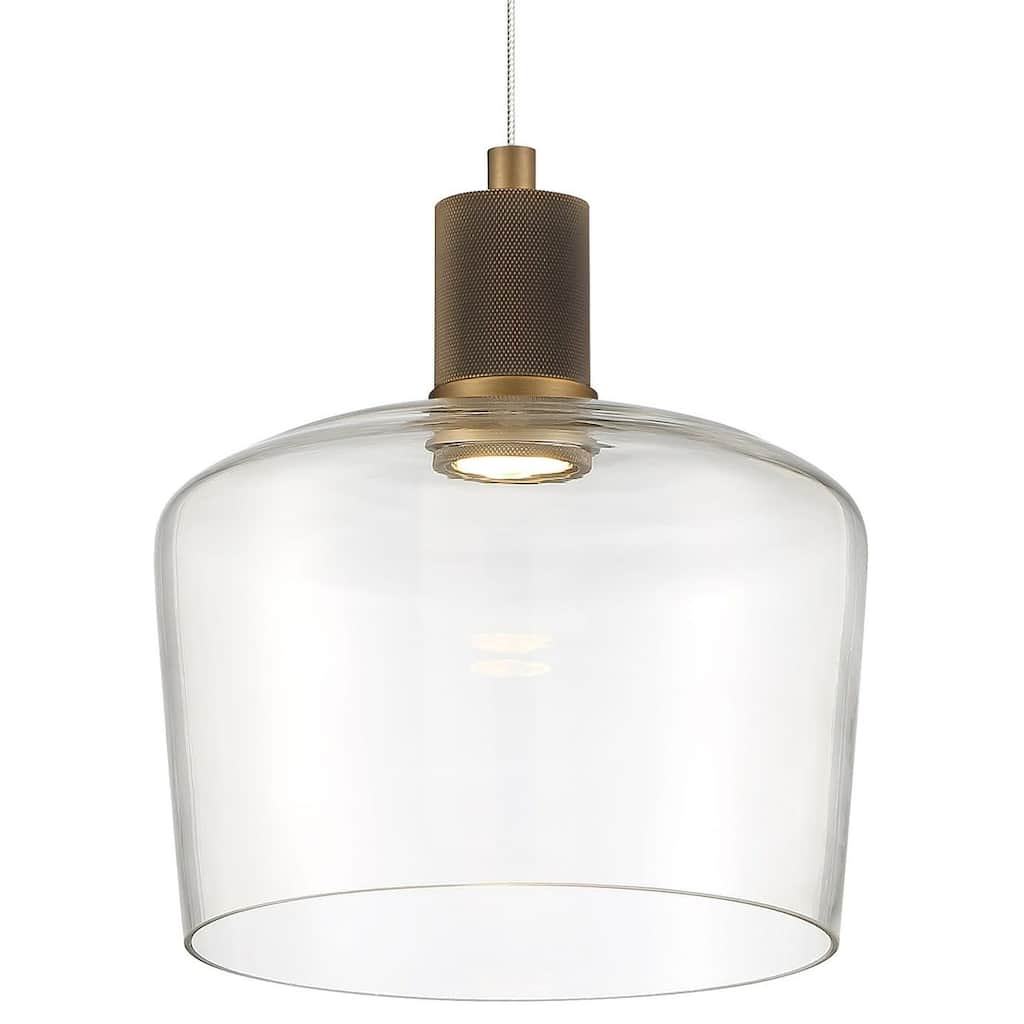 Access Lighting 63141LEDD/CLR Port Nine 9" Wide LED Mini Pendant
