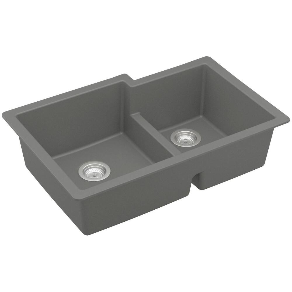 Karran USA QU-811 Quartz QU 32" Undermount Double Basin Quartz