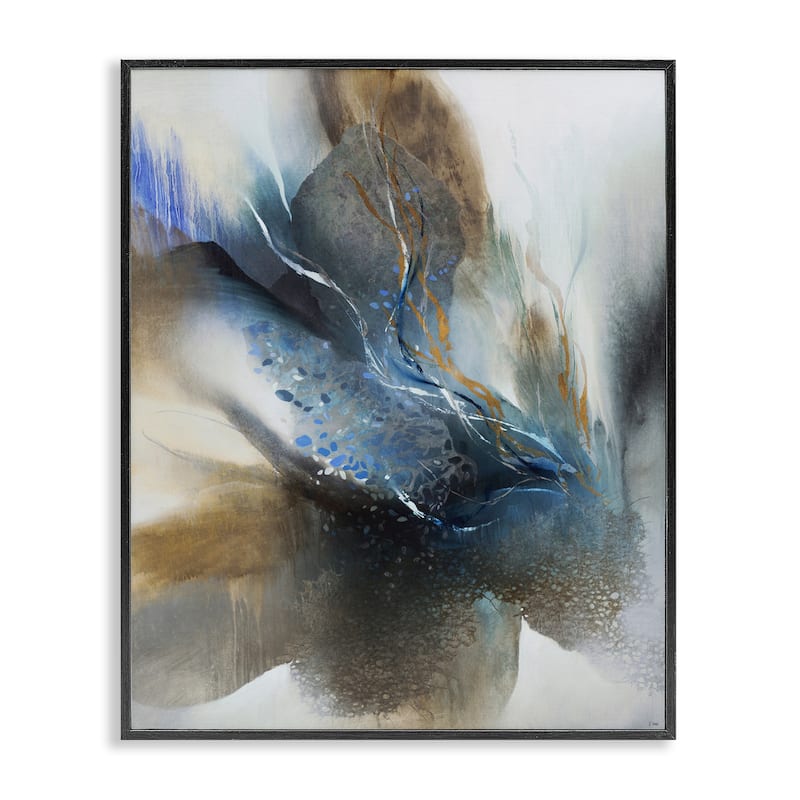 Stupell Solemn Neutral Atmosphere Framed Giclee Art Design By K. Nari - 16 x 20 - Black