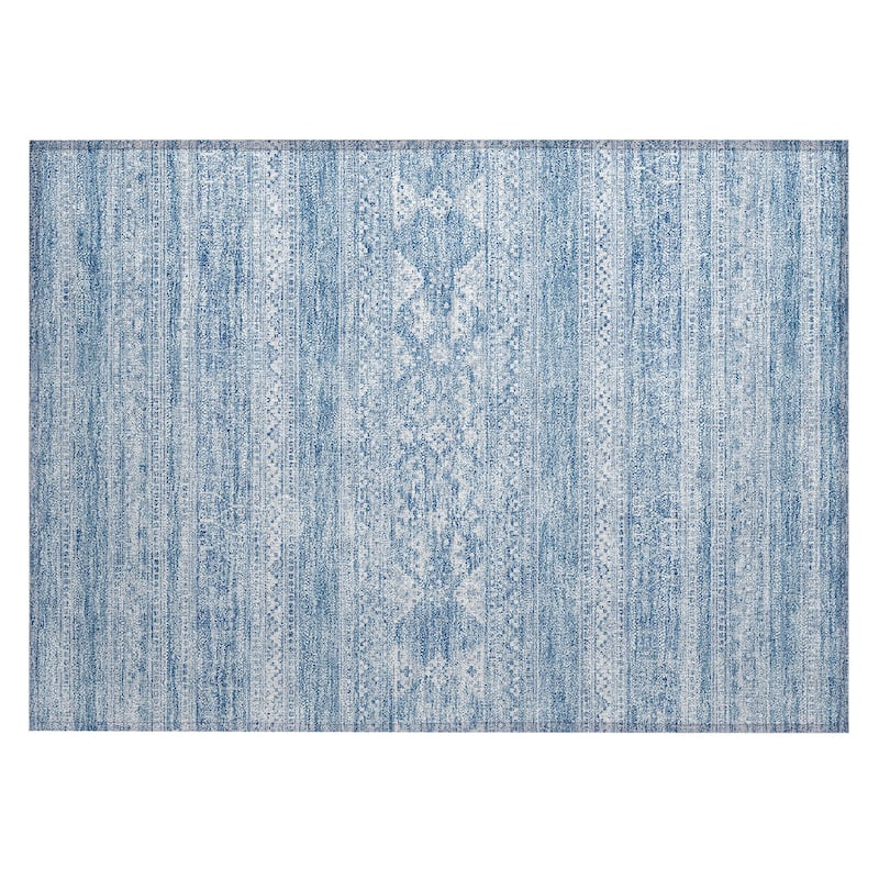 Machine Washable Indoor/ Outdoor Chantille Boho Tribal Rug
