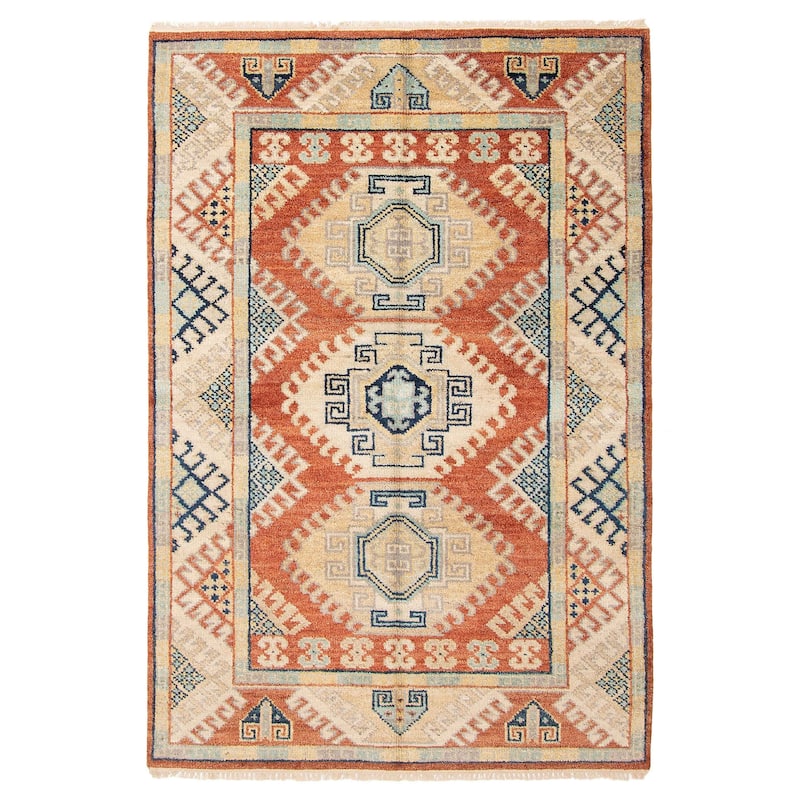 ECARPETGALLERY Hand-knotted Jules Serapi Copper Wool Rug - 5'3 x 7'9 - Copper - 5'3 x 7'9