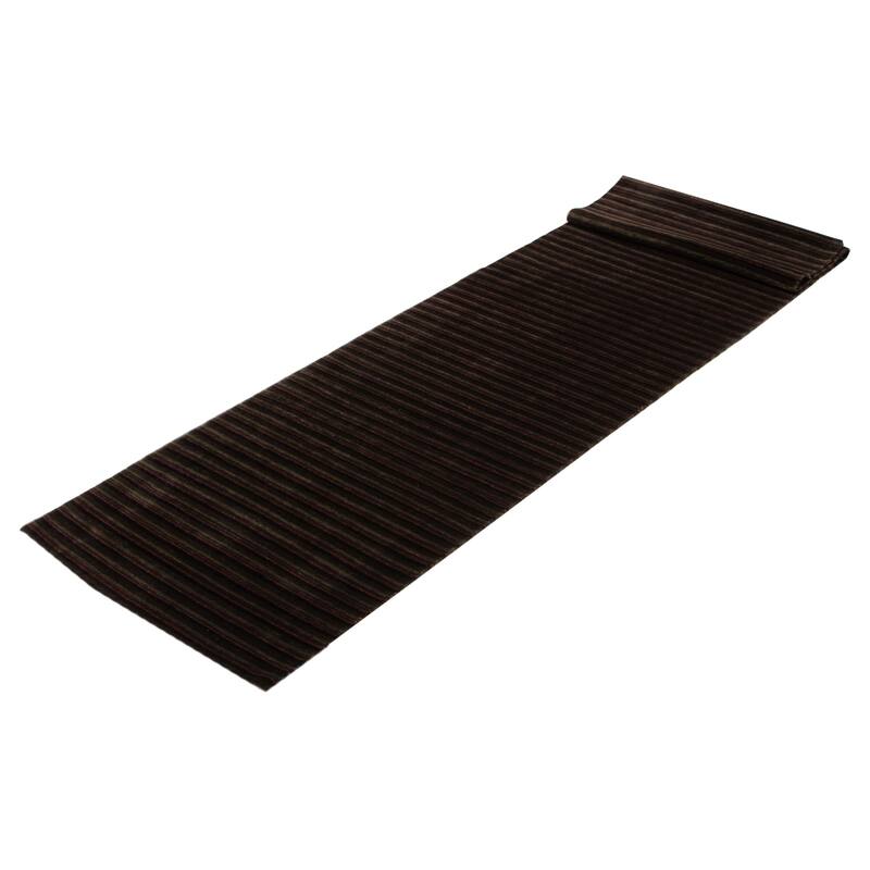 ECARPETGALLERY Hand-knotted Opulence Grey Viscose, Wool Rug - 2'10 x 11'7