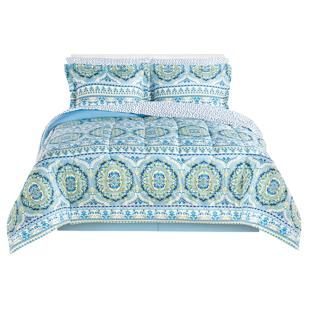 Sicilia Modern Geometric 7-Piece Comforter Set
