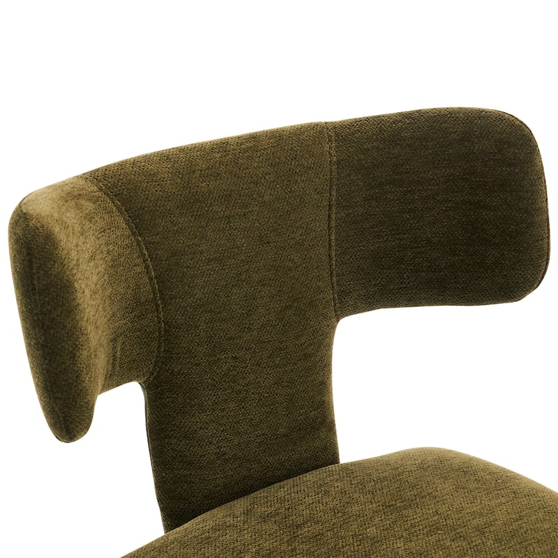 Modern Dining Chairs Set of 2, 18.9"Wx18.5"D Contemporary Fabric Side Chairs