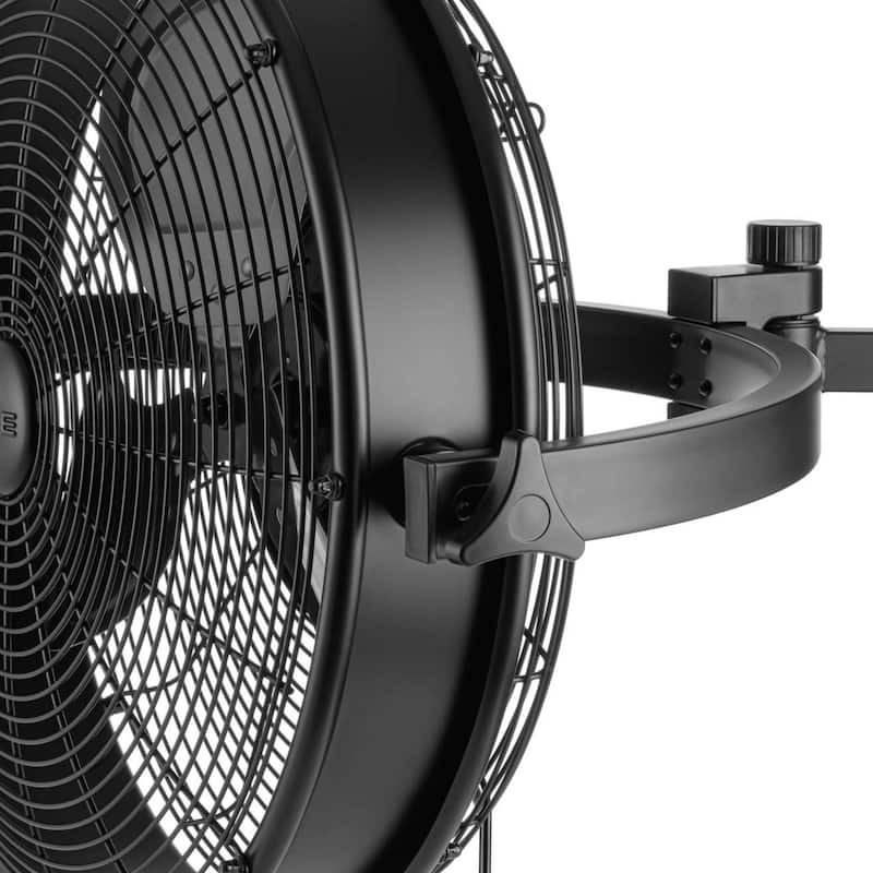 18" Mule Matte Black Outdoor Wet-Rated Wall Fan - 18 Inches