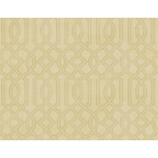 Seabrook Designs Gretel Geometric Lattice Unpasted Wallpaper