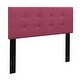 preview thumbnail 12 of 13, Mid-Rise Fabric Upholstered Panel Headboard