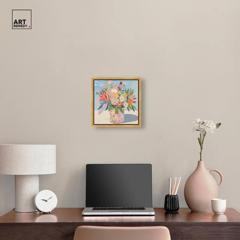 Floral Tin Canvas by Art Remedy