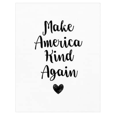 Make America Kind by Jan Weiss Canvas Art Print