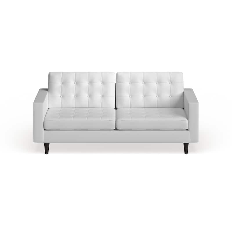 Carson Carrington Eggedal Tufted Bonded Leather Sofa