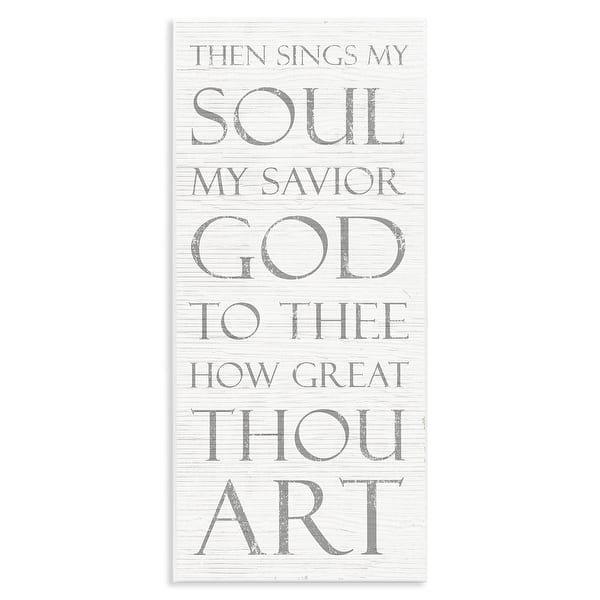 Stupell Industries 30 In. X 40 In. "The Lords Prayer Our Father Rustic Distressed White Wood Look Canvas Wall Art" By Jennifer Pugh Ewp-166_cn_30x40 - The Home Depot