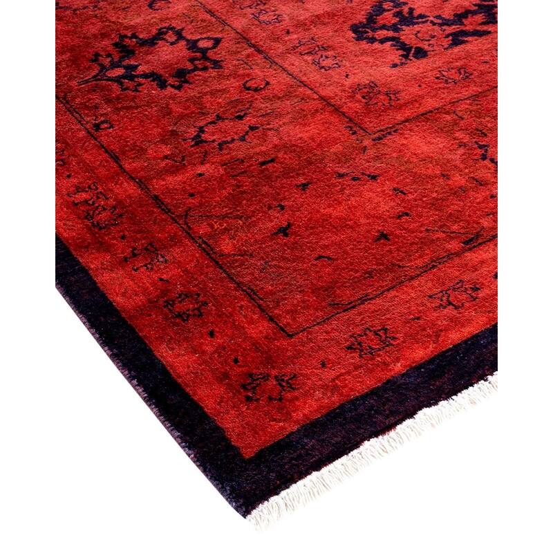 Fine Vibrance, One-of-a-Kind Hand-Knotted Area Rug - Orange, 9' 1" x 11' 10" - 9' 1" x 11' 10"