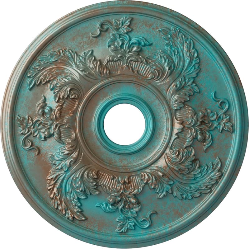 23 5/8"OD x 4 5/8"ID x 1 7/8"P Acanthus Twist Ceiling Medallion