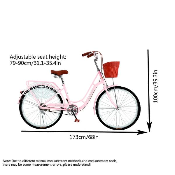 26-inch Wheels Single Speed Ladies Bike Princess Bicycle Elegant 