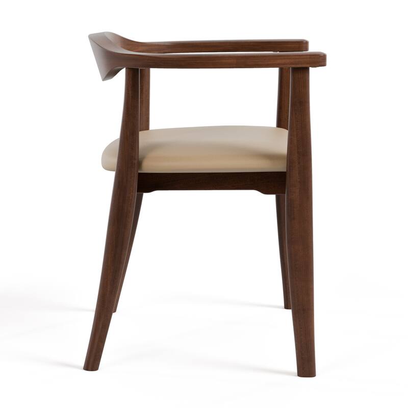 Furniture of America Abigail I Mid-century Modern Handcrafted Solid Hardwood Side Chair (Set of 2)