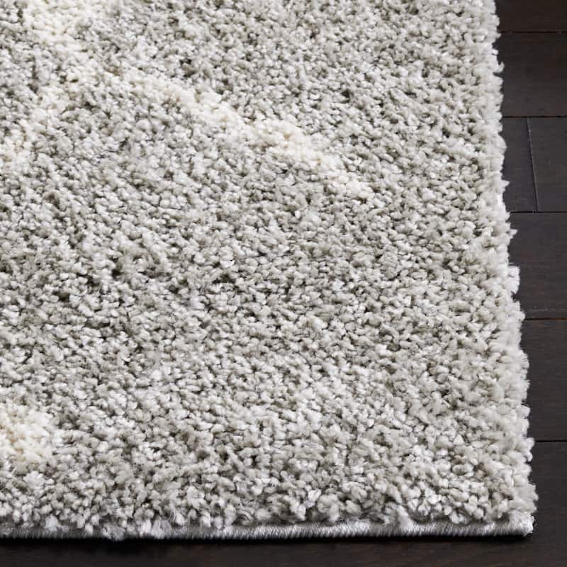 SAFAVIEH Berber Shag Toyo Light Grey/Cream Rug