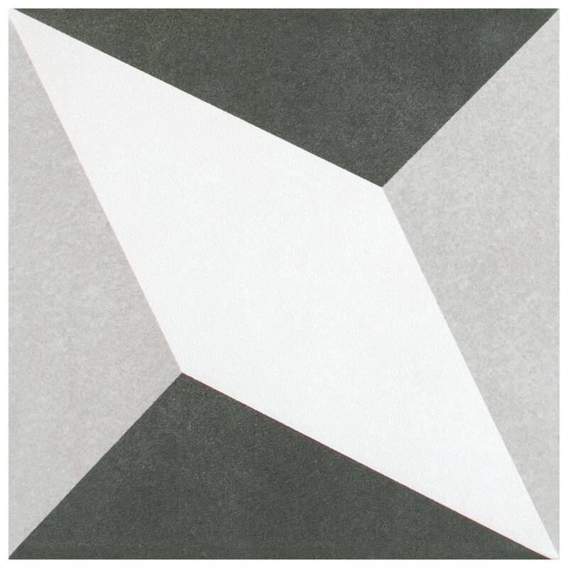 Merola Tile Twenties Diamond 7-3/4" x 7-3/4" Ceramic Floor and Wall Tile
