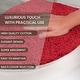 preview thumbnail 139 of 189, Home Weavers Waterford Collection Cotton Toilet Lid Rug | Elastic Fit | Fit Most Standard Toilet Lid | 18"x18"