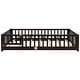 preview thumbnail 31 of 92, Modern Floor Platform Bed with Fence and Door