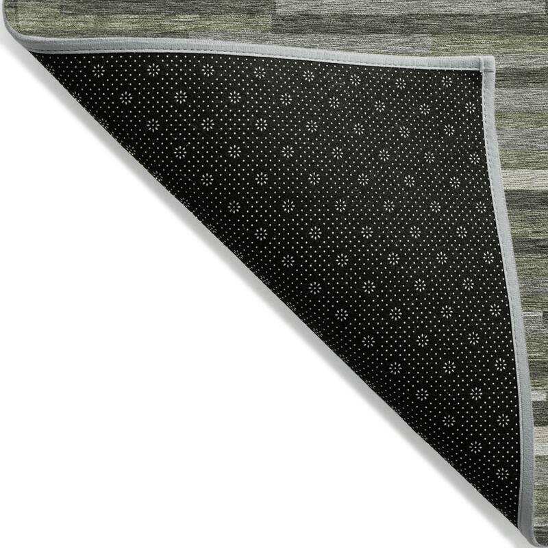 HomeRoots Striped Transitional Rectangle Outdoor Rug