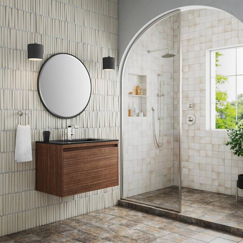 James Martin Vanities 805-V31.5-BN-CH Mantova 32" Single Basin Poplar