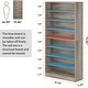 preview thumbnail 2 of 5, 71 Inch Tall Bookcase 9 Tier Modern Bookshelf Large Open Display