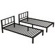 preview thumbnail 15 of 13, Detachable Triple Bunk Bed,Twin over Twin & Twin Bunk Beds for 3,L-Shape Triple Bunk Bed