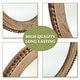 preview thumbnail 13 of 12, Cameo Wood Framed 32-Inch Oval Wall Mirror, Bathroom Wall Mirror - 31.89" H x 24" W x 1.26" D