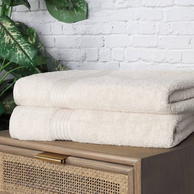 Superior Heritage Egyptian Cotton Absorbent Bath Sheet Set of 2