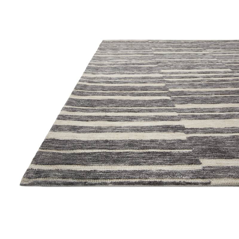 Alexander Home Hudson Modern Abstract Stripe India Area Rug