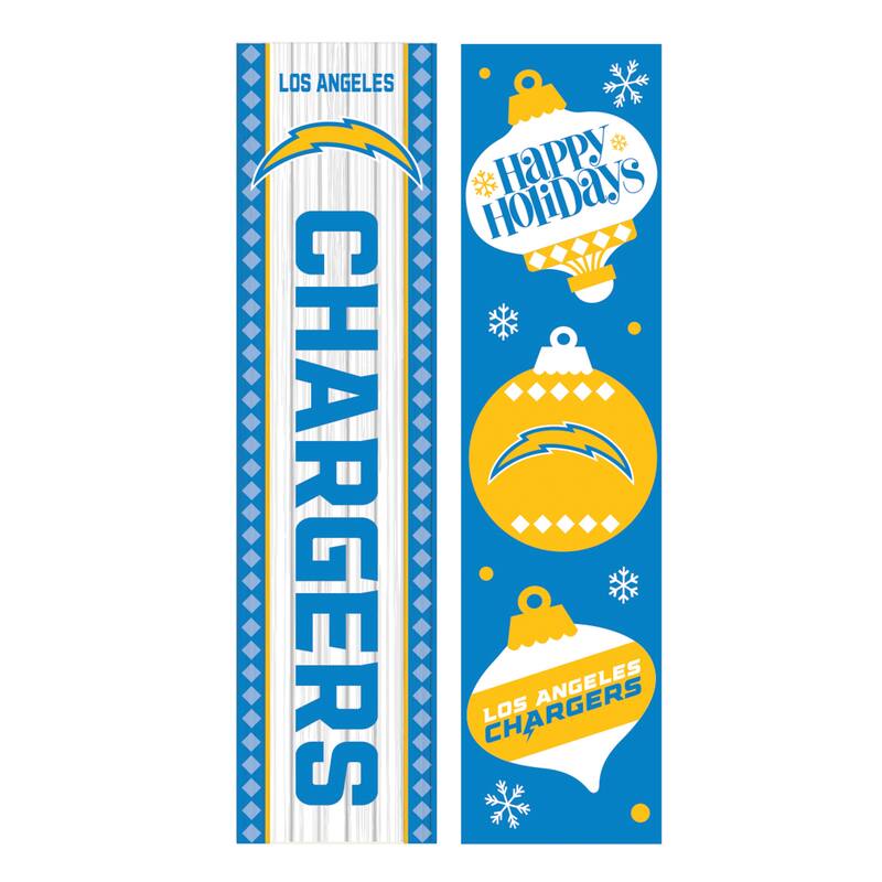 47" Double Sided Seasonal Porch Leaner, Los Angeles Chargers - 47" x 11.25"