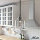 preview thumbnail 1 of 10, Hunter Dunshire Bell Pendant - Kitchen Island, Dining Room, Entry - Modern Farmhouse, Transitional, Contemporary 6" Clear Glass - Noble Bronze-Clear Glass