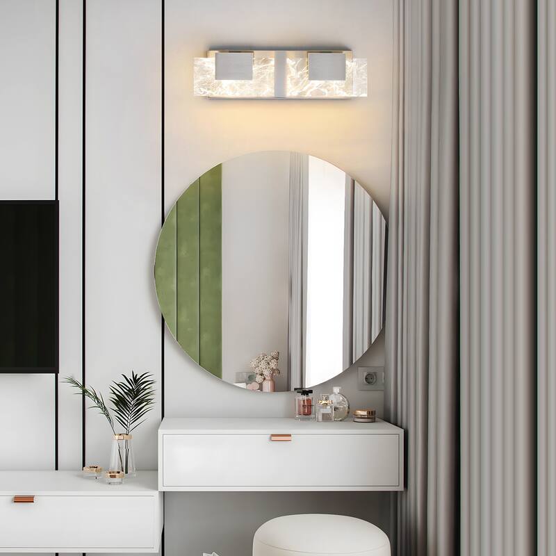 Modern Bathroom Vanity Light LED Dimmable Wall Sconce with UL Certified - 16 inches and above