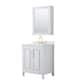 Option White, Gold Trim, Giotto Quartz Top