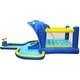 preview thumbnail 4 of 5, 6-In-1 Inflatable Slide Water Park Combines a Slide, Trampoline, Bouncing House, Dolphin Sprinkler, Target Games, Water Gun