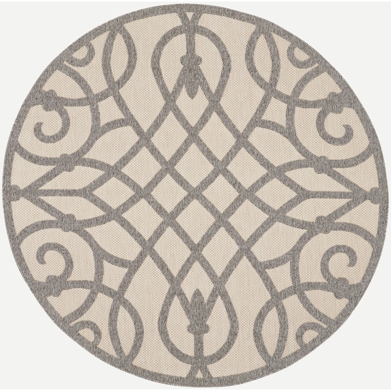 Nourison Palamos Geometric Scroll Indoor Outdoor Area Rug