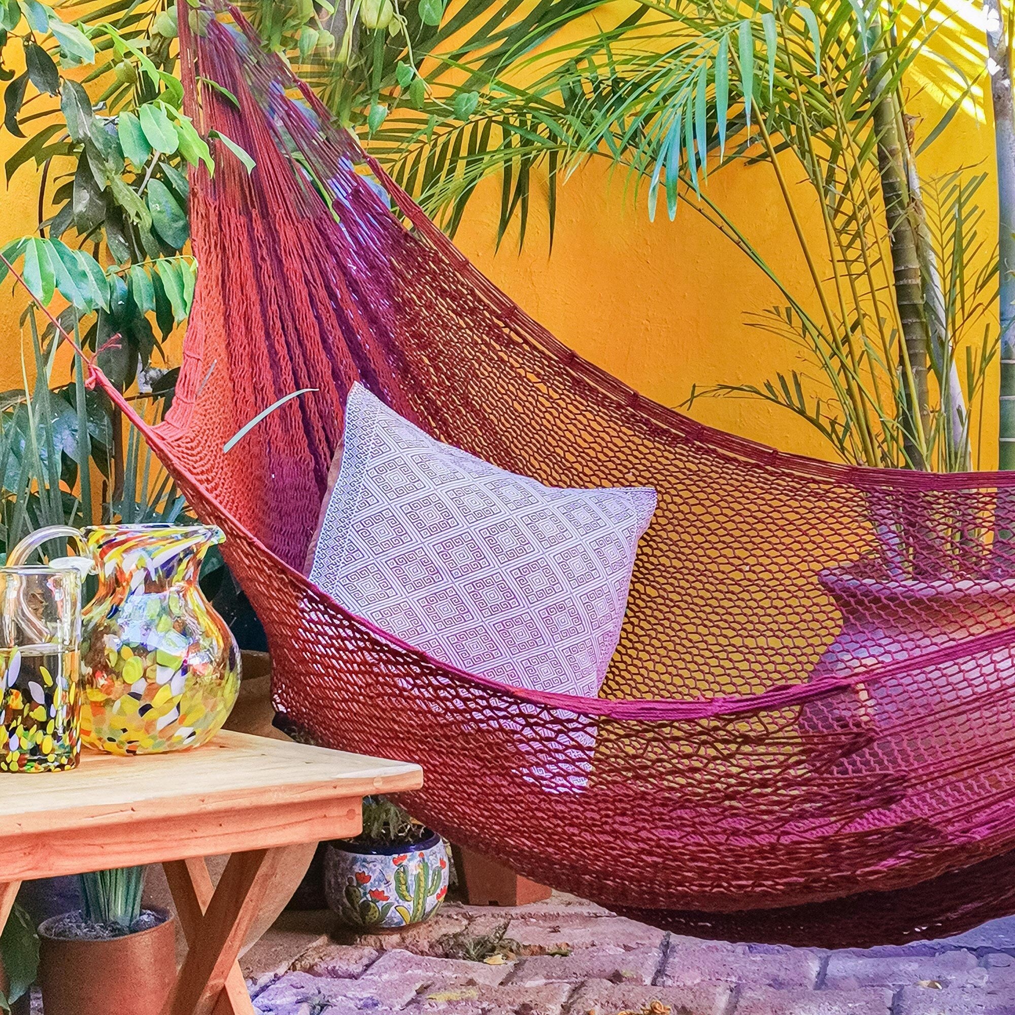 Handmade shop rope hammock