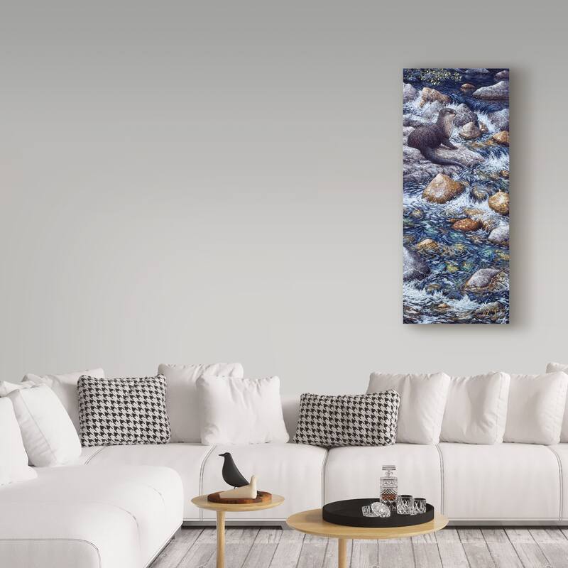 Jeff Tift 'River Otter' Canvas Art