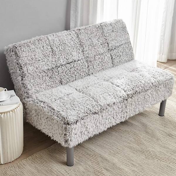 DormCo Coma Inducer Mini Futon Two Tone Frosted Gray