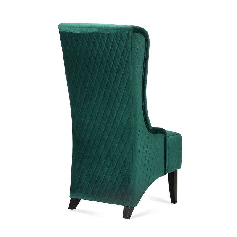 Upholstered Accent Chair with Wood Legs - 30.31 x 23.03 x 46.46