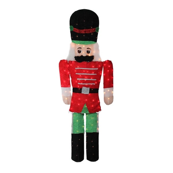 Shop 6 Red And Green Prelit Candy Cane Lane 2d Toy Soldier