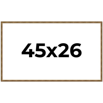 45x26 Frame Gold Picture Frame - Complete Modern Photo Frame Includes