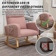preview thumbnail 129 of 171, HOMYKA 28" Wide Rocking Chair for Nursery with Solid Wood Leg
