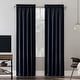 preview thumbnail 94 of 122, Sun Zero Oslo Theater Grade Extreme Total Blackout Rod Pocket 1-Piece Curtain Panel, Single Panel 52" x 95" - Navy